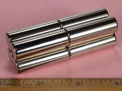 d8x8 - 1/2 x 1 1/2 Inch Neodymium Rare Earth Cylinder/Rod Magnet N42 -2