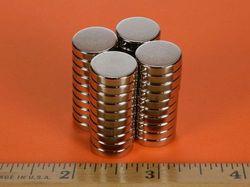 d92 - 9/16 x 1/8 Inch Neodymium Rare Earth Disc Magnet N42 -2
