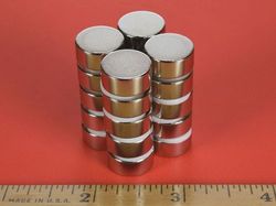 d94 - 9/16 x 1/4 Inch Neodymium Rare Earth Disc Magnet N42 -2