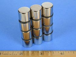 d98 - 9/16 x 1/2 Inch Neodymium Rare Earth Disc Magnet N42 -2