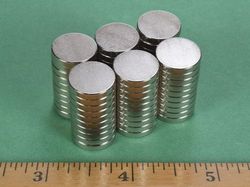 d9h1 - 9/16 x 1/10 Inch Neodymium Rare Earth Disc Magnet N42 -2