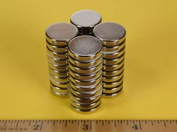 db2 - 11/16 x 1/8 Inch Neodymium Rare Earth Disc Magnet N42 -2