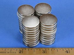 dc1-n52 - 3/4 x 1/16 Inch Neodymium Rare Earth Disc Magnet N52 -2