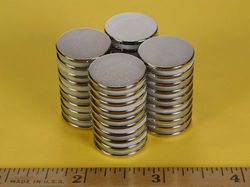 dc1 - 3/4 x 1/16 Inch Neodymium Rare Earth Disc Magnet N42 -2