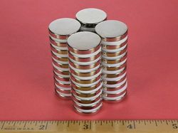 dc2 - 3/4 x 1/8 Inch Neodymium Rare Earth Disc Magnet N42 -2