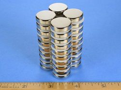 dc3 - 3/4 x 3/16 Inch Neodymium Rare Earth Disc Magnet N42 -2