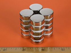 dc4 - 3/4 x 1/4 Inch Neodymium Rare Earth Disc Magnet N42 -2