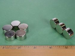 dc6dia - 3/4 x 3/8 Inch Neodymium Rare Earth Diametric Disc Magnet N42 -2