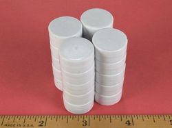 dc6pc-wht - 3/4 x 3/8 Inch Neodymium Rare Earth Plastic Coated Disc Magnet N42 -2