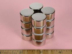 dc6 - 3/4 x 3/8 Inch Neodymium Rare Earth Disc Magnet N42 -2