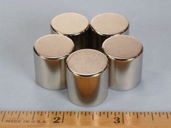 dccdia - 3/4 x 3/4 Inch Neodymium Rare Earth Diametric Cylinder Magnet N42 -2