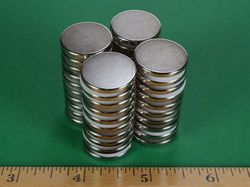 ddh1 - 13/16 x 1/10 Inch Neodymium Rare Earth Disc Magnet N42 -2