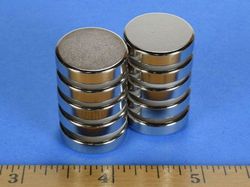 ddh2 - 13/16 x 2/10 Inch Neodymium Rare Earth Disc Magnet N42 -2
