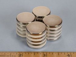de2 - 7/8 x 1/8 Inch Neodymium Rare Earth Disc Magnet N42 -2