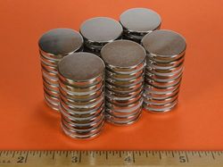 deh1 - 7/8 x 1/10 Inch Neodymium Rare Earth Disc Magnet N42 -2