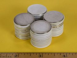 df01 - 15/16 x 1/32 Inch Neodymium Rare Earth Disc Magnet N42 -2
