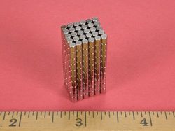 dh12 - 1/10 x 1/8 Inch Neodymium Rare Earth Cylinder/Rod Magnet N42 10 Pack-2