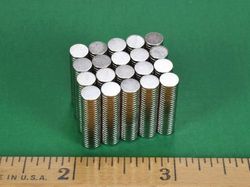 dh201 - 2/10 x 1/32 Inch Neodymium Rare Earth Disc Magnet N42 -2