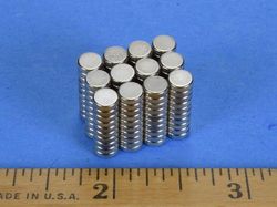 dh21 - 2/10 x 1/16 Inch Neodymium Rare Earth Disc Magnet N42 -2