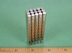 dh24 - 2/10 x 1/4 Inch Neodymium Rare Earth Cylinder/Rod Magnet N42 -2