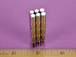 dh26 - 2/10 x 3/8 Inch Neodymium Rare Earth Cylinder/Rod Magnet N42 -2