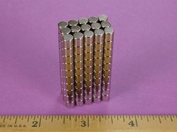 dh2h2 - 2/10 x 2/10 Inch Neodymium Rare Earth Cylinder/Rod Magnet N42 -2
