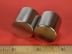dx0x0dia - 1 x 1 Inch Neodymium Rare Earth Diametric Cylinder Magnet N42 -2