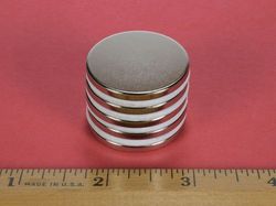 dx42 - 1 1/4 x 1/8 Inch Neodymium Rare Earth Disc Magnet N42 -2