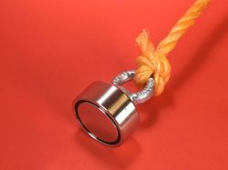 fm1-48 - 48 x 63 mm Neodymium Rare Earth Single Sided Fishing Magnet N38 -2