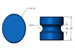 gd2h1 - 1/8 x 1/10 Inch Neodymium Rare Earth Grooved Disc Magnet N42 10 Pack-2