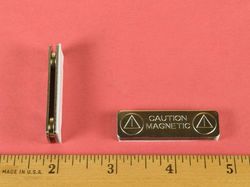 mbh-2 - 1 3/4 x 1/2 x 1/4 Inch Magnetic Badge Holder  1 Pair-2