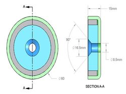 mm-a-60 - 60 x 15 mm Neodymium Rare Earth Countersunk Pot Magnet N38 -2