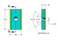 mmr-a-x08 - 1 x 9/16 x 3/16 Inch Neodymium Rare Earth Channel Mounting Magnet N42 -2