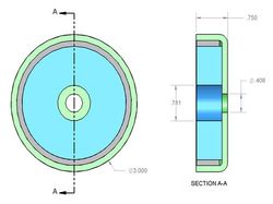 mms-b-z0 - 3 x 3/4 Inch Neodymium Rare Earth Counterbored Pot Magnet N42 -2