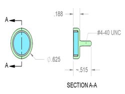 mms-c-a - 5/8 x 3/16 Inch Neodymium Rare Earth Male Stud Pot Magnet N42 -2