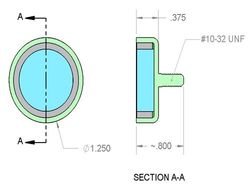 mms-c-x4 - 1 1/4 x 3/8 Inch Neodymium Rare Earth Male Stud Pot Magnet N42 -2