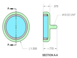 mms-c-x8 - 1 1/2 x 3/8 Inch Neodymium Rare Earth Male Stud Pot Magnet N42 -2