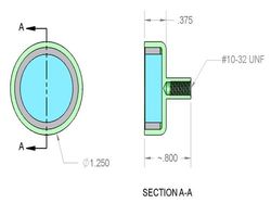 mms-d-x4 - 1 1/4 x 3/8 Inch Neodymium Rare Earth Female Stud Pot Magnet N42 -2