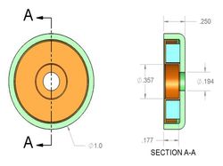 mmwr-b-x0 - 1 x 1/4 Inch Neodymium Rare Earth Stainless Steel Pot Magnet N42 -2