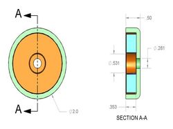 mmwr-b-y0 - 2 x 1/2 Inch Neodymium Rare Earth Stainless Steel Pot Magnet N42 -2