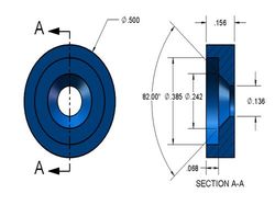 nsc61 - 1/2 x 5/32 Inch Steel Cup for Magnets  -2