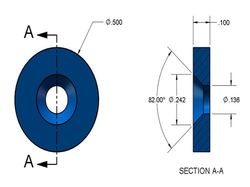 nsw62 - 1/2 x 1/10 Inch Steel Washer for Magnets  -2