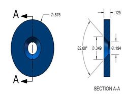 nswc2 - 7/8 x 1/8 Inch Steel Washer for Magnets  -2
