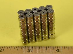 r412-n52 - 1/4 x 1/8 Inch Neodymium Rare Earth Ring Magnet N52 -2