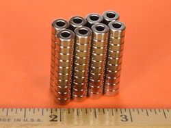 r422-n52 - 1/4 x 1/8 Inch Neodymium Rare Earth Ring Magnet N52 -2