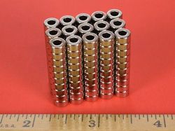 r422 - 1/4 x 1/8 Inch Neodymium Rare Earth Ring Magnet N42 -2