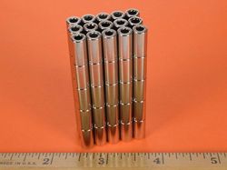 r428 - 1/4 x 1/2 Inch Neodymium Rare Earth Ring Magnet N42 -2