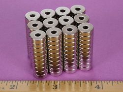 r622 - 3/8 x 1/8 Inch Neodymium Rare Earth Ring Magnet N42 -2