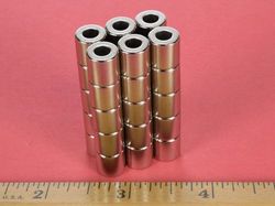 r636 - 3/8 x 3/8 Inch Neodymium Rare Earth Ring Magnet N42 -2