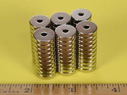 r822 - 1/2 x 1/8 Inch Neodymium Rare Earth Ring Magnet N42 -2